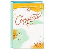 Hallmark Tarjeta de regalo de felicitación (gran razón para celebrar) añade una tarjeta de regalo digital para graduaciones, promociones