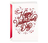 Hallmark Tarjeta de San Valentín, diseño de corazones y flechas rojas