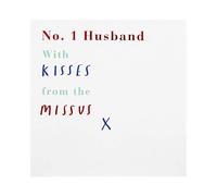 Hallmark Tarjeta de San Valentín para marido, tarjeta del día de San Valentín, mensaje blanco con mensaje "From the Missus", color blanco