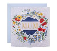 Hallmark Tarjeta del día de la madre para mamá, diseño de corona de flores 3D desplegable
