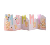 Hallmark Tarjeta del día de la madre para mamá, tarjeta extraíble para el día de la madre, bonito diseño de amigos eternos con corazones y globos, recuerdo, rosa, azul, amarillo