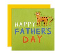 Hallmark Tarjeta del día del padre - Bonito diseño ilustrado de tigre