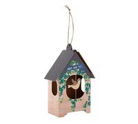 Hallmark Tarjeta del día del padre para papá, diseño 3D y de casa de pájaros, recuerdo, azul, verde, marrón