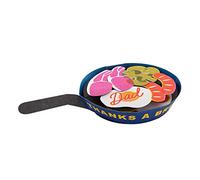 Hallmark Tarjeta del día del padre, tarjeta desplegable del día del padre, desayuno inglés 3D, sartén, de hija, de hijo