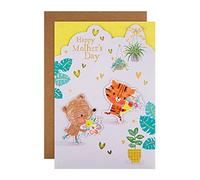 Hallmark Tarjeta para el día de la madre - Diseño de animales ilustrados