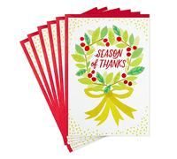 Hallmark Tarjetas de Navidad, gracias a ti (6 tarjetas navideñas con sobres)