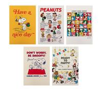 Hallmark Tarjetas postales Peanuts SNOOPY - 5 tarjetas en 5 diseños conmemorativos únicos del 75 aniversario