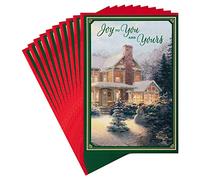 Hallmark Thomas Kinkade - Juego de tarjetas navideñas (6 tarjetas navideñas con sobres)
