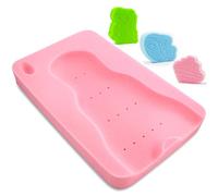 HALLO Esponja de baño suave para bebé, cojín para recién nacido, sin olor (rosa)
