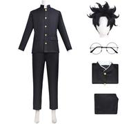 Hallojojo Okarun Disfraz Hombre Cosplay Anime Dandadan Okarun Uniforme Escolar Camisa Pantalones Gafas y Peluca para Fancy Dress Up Halloween Carnaval Fiesta Cumpleaños Mascarada Dan DA Dan Traje