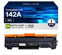 HALLOLUX 142A W1420A Tóner con Chip Compatible para HP 142A W1420A 142X W1420X para LaserJet Pro MFP M140w M140 M139w M139 Pro M110w M110 (1 Negro)
