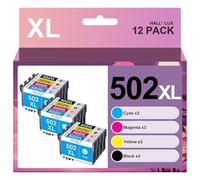 HALLOLUX 502XL 502 XL Cartuchos de Impresora compatibles con Epson 502 XL Multipack para Epson XP-5100 XP-5105 XP-5150 Workforce WF-2860 WF-2865 WF-2880 WF-2885 WF2880DWF All Impresoras (Paquete de