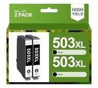 HALLOLUX 503XL Multipack 503 XL Cartuchos de Tinta Compatible para 503 para Workforce WF-2960DWF para XP 5200 Tinta WF 2960 XP-5205 WF-2965DWF XP 5200 WF2960 WF2965 (2 Negro)