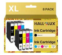 HALLOLUX 604 604XL Compatible para Epson 604 Cartuchos Multipack 604 XL para Epson XP 3200 Cartuchos de Impresora para XP 4200 Cartuchos de Impresora XP 2205 XP 3205 WF 2930 (Paquete de 8)