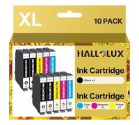 HALLOLUX Cartuchos de Tinta compatibles con Epson 604 604XL 604 XL para Epson XP-2200 XP-2205 XP-3200 XP-4200 XP-3205 XP-4205 Workforce WF-2910 WF-2930 WF-2950 (10 Pack)