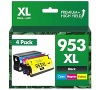 HALLOLUX 953XL 953 XL - Cartuchos de Tinta para HP 953 XL para HP Officejet Pro 8720 8730 7740 7730 7720 8718 8725 8715 8728 8218 8719 8740 8216 8710 (Negro Cian Magenta Amarillo, 4 Pack)