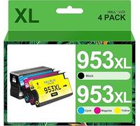 HALLOLUX 953XL 953 XL - Cartuchos de Tinta para HP 953 XL para HP Officejet Pro 8720 8730 7740 7730 7720 8718 8725 8715 8728 8218 8719 8740 8216 8710 (Negro Cian Magenta Amarillo, 4 Pack)