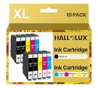 HALLOLUX - Cartuchos compatibles con 604XL para Epson Expression Home XP-2200 XP-2205 XP-3200 XP-4200 XP-3205 XP-4205 Workforce WF-2910 WF-2930 (10 unidades)