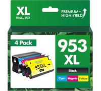 HALLOLUX Cartuchos de Tinta 953XL compatibles con HP 953 Multipack HP Officejet Pro 7720 7730 7740 8210 8218 8710 8715 8720 8725 8728 8730 8740 Chip (Negro, Cian, Magenta y Amarillo)