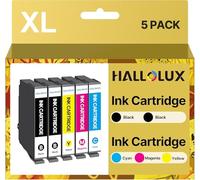 HALLOLUX Cartuchos de tinta 604/604XL Multipack para Epson (2 negros, cian, amarillo, magenta)