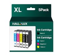 HALLOLUX compatibles con Epson 603XL XP 2100, Multipack 5 Pack para Expression Home XP-2100 XP-3100 XP-4100 XP-2105 XP-3105 Workforce WF-2830 WF-2810 WF-2835 WF-2850