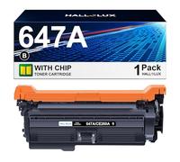 HALLOLUX JAB 647A CE260A Cartucho de tóner de repuesto para HP 647A cartucho de tóner negro, funciona con impresora HP Color Laserjet Enterprise CM4540 MFP, CP5024, CP4525 Series (1 negro)