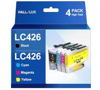 HALLOLUX LC426 Cartuchos LC426 Multipack LC426XL LC-426XLVAL Compatible para Brother LC426 LC-426 Cartuchos de Impresora LC-426XL para Brother MFC-J4340DW MFC-J4540DW MFC-J4335DW (Paquete de 4)