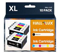 405XL Multipack 405 XL Cartuchos 405 Compatibles con Epson 405 XL Cartuchos de Impresora 405 para Epson Workforce Pro WF-4820 Cartuchos para Epson WF 3820 WF 4820 WF 3820 WF 3825 (Pack de 10)