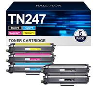 HALLOLUX TN247 TN243CMYK Tóner compatible con Brother TN-247BK TN-243CMYK Tóner para Brother MFC-L3750CDW Toner MFC L3750CDW DCP-L3550CDW MFC-L3770CDW MFC-L3710CW DCP-L3510CDW Impresora NFC (paquete
