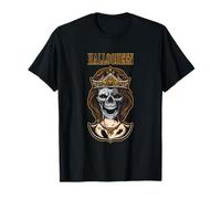 Halloqueen Skull Queen Spooky Season Crown Gift Camiseta