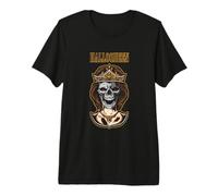 Halloqueen Skull Queen Spooky Season Crown Gift Camiseta Premium