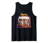 HalloThanksMas Australian Cattle Dog Spooky Thankful Merry Camiseta sin Mangas