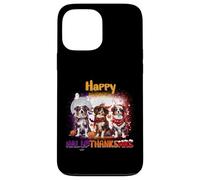 HalloThanksMas Australian Shepherd Spooky Thankful Merry Carcasa para iPhone 13 Pro MAX