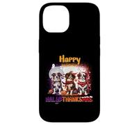 HalloThanksMas Australian Shepherd Spooky Thankful Merry Carcasa para iPhone 14
