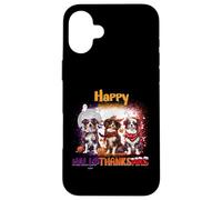 HalloThanksMas Australian Shepherd Spooky Thankful Merry Carcasa para iPhone 16 Plus