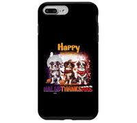 HalloThanksMas Australian Shepherd Spooky Thankful Merry Carcasa para iPhone 7 Plus/8 Plus
