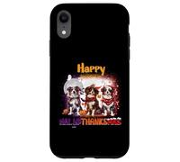HalloThanksMas Australian Shepherd Spooky Thankful Merry Carcasa para iPhone XR