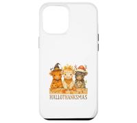 Hallothanksmas Highland Cow Trio Halloween Thanksgiving Carcasa para iPhone 12 Pro MAX