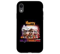 HalloThanksMas Miniature Schnauzer Spooky Thankful Merry Carcasa para iPhone XR