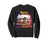 HalloThanksMas Miniature Schnauzer Spooky Thankful Merry Sudadera