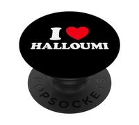 Halloumi Haloumi - Divertido abanico de queso de cabra y oveja chipriota PopSockets PopGrip Intercambiable