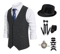 Halloween 1920s Accesorios De Vestuario Para Hombres Roaring 20s