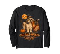 Halloween 250 Aniversario Shih Tzu Amante de los Perros Halloween Manga Larga