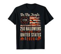 Halloween 250 Aniversario We The People USA Flag Halloween Camiseta