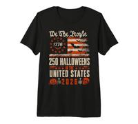 Halloween 250 Aniversario We The People USA Flag Halloween Camiseta Premium
