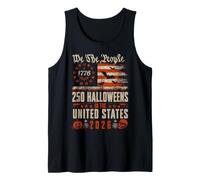 Halloween 250 Aniversario We The People USA Flag Halloween Camiseta sin Mangas