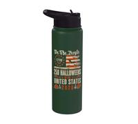 Halloween 250 aniversario We The People USA Flag Halloween Stainless Steel Insulated Water Bottle