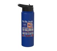 Halloween 250 aniversario We The People USA Flag Halloween Stainless Steel Insulated Water Bottle