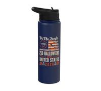 Halloween 250 aniversario We The People USA Flag Halloween Stainless Steel Insulated Water Bottle