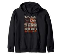 Halloween 250 Aniversario We The People USA Flag Halloween Sudadera con Capucha